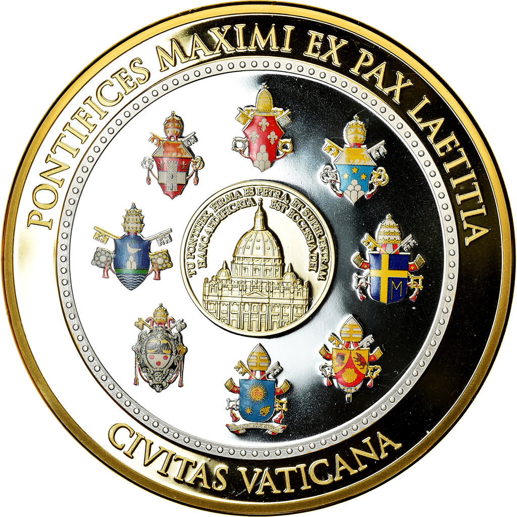 Vatican, Medal, Le Pape François, 2013, MS(65-70), Copper Gilt