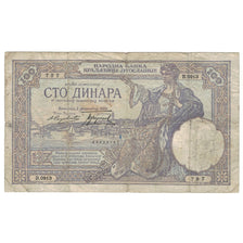 Banknote, Yugoslavia, 100 Dinara, 1929, 1929-12-01, KM:27b, VG(8-10)