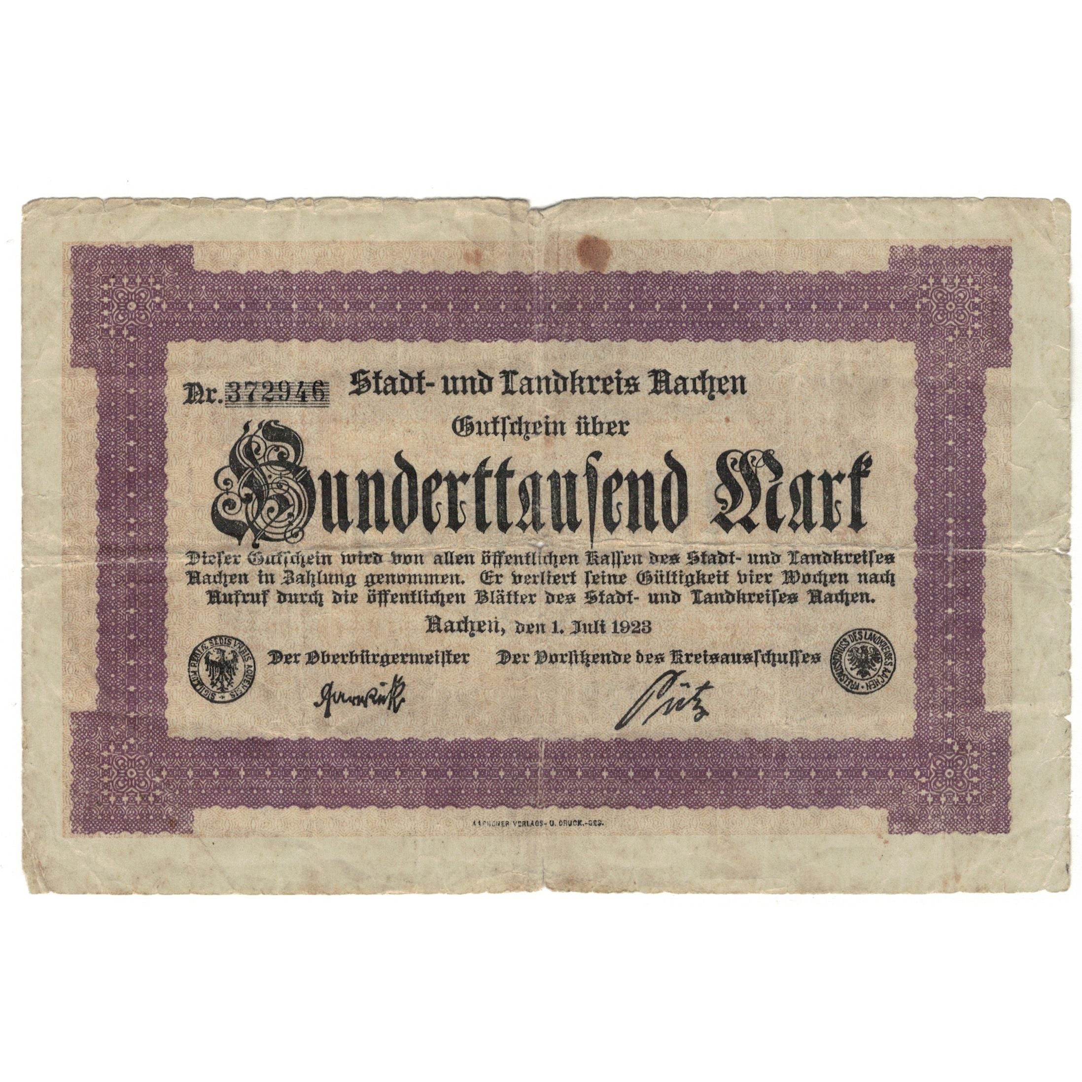 Banknote, Germany, 100 000 Mark, 1923, 1923-07-01, VF(20-25)