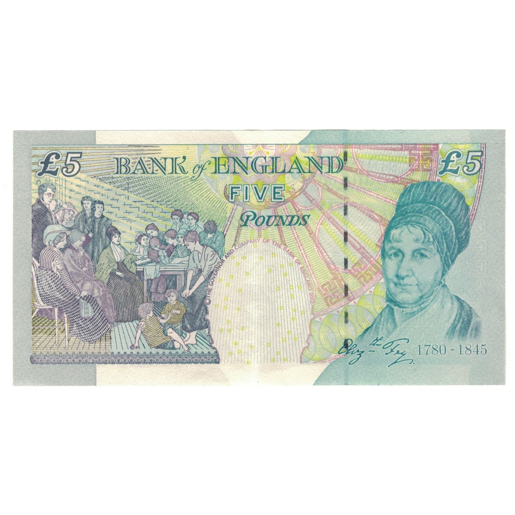 Banconote, Gran Bretagna, 5 Pounds, KM:391b, SPL