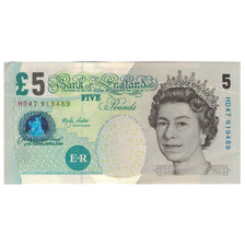 Banknote, Great Britain, 5 Pounds, KM:391b, AU(55-58)