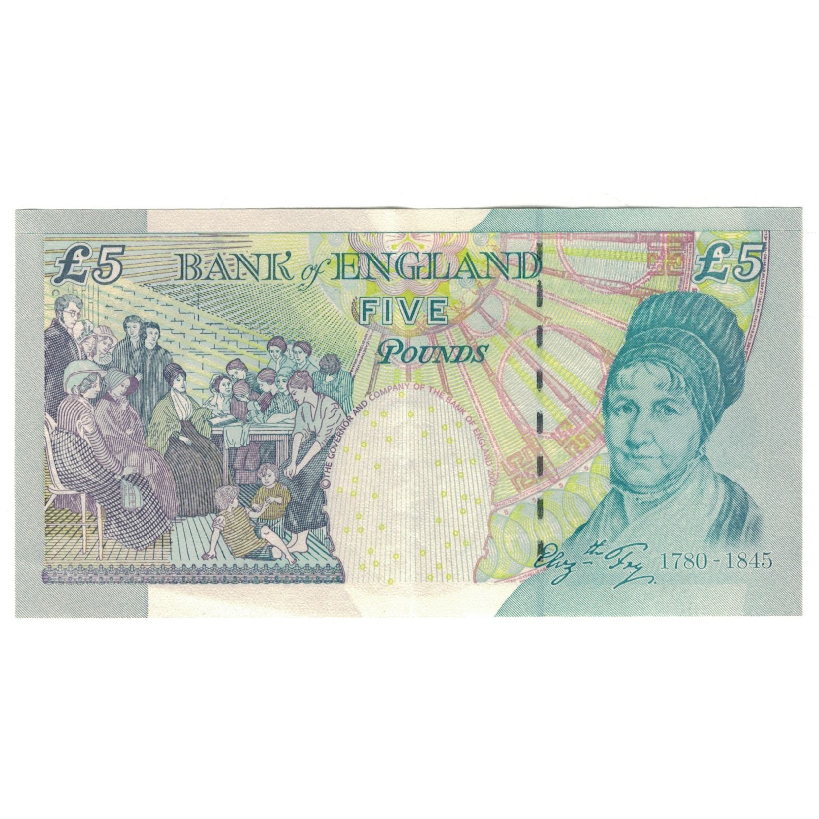 Banknote, Great Britain, 5 Pounds, KM:391b, UNC(63)
