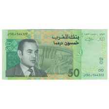 Geldschein, Marokko, 50 Dirhams, 2002, KM:69a, UNZ-