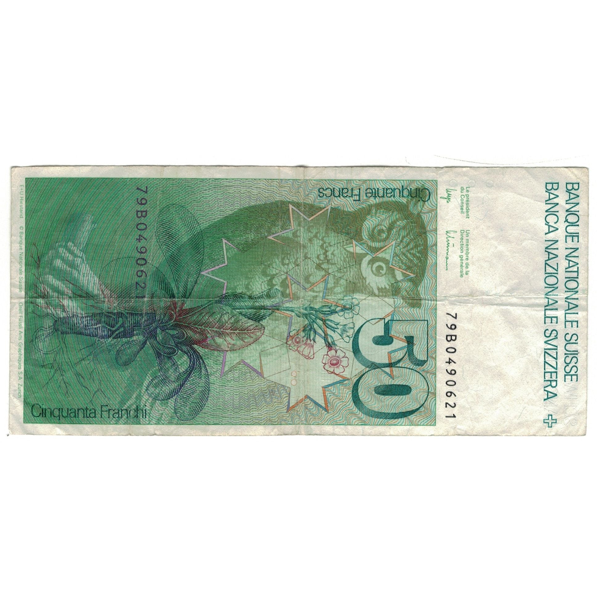 Banknote, Switzerland, 50 Franken, 1979, KM:56b, VF(20-25)