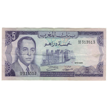 Banconote, Marocco, 5 Dirhams, 1970, KM:56a, BB