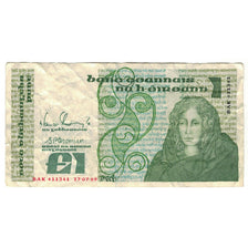Banknote, Ireland - Republic, 1 Pound, 1989, 1989-07-17, KM:70d, VF(20-25)
