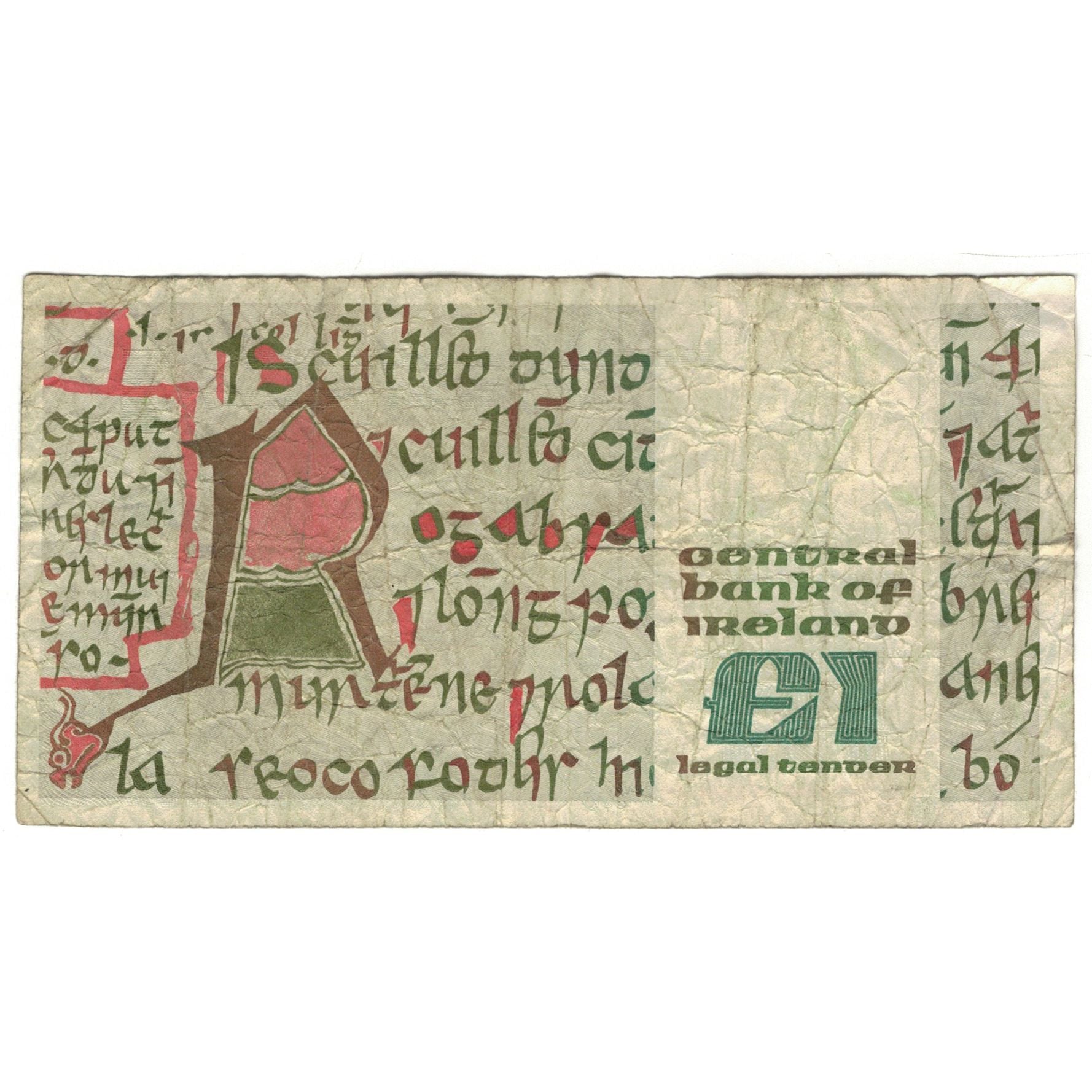 Banknote, Ireland - Republic, 1 Pound, 1989, 1989-04-12, KM:70d, VG(8-10)