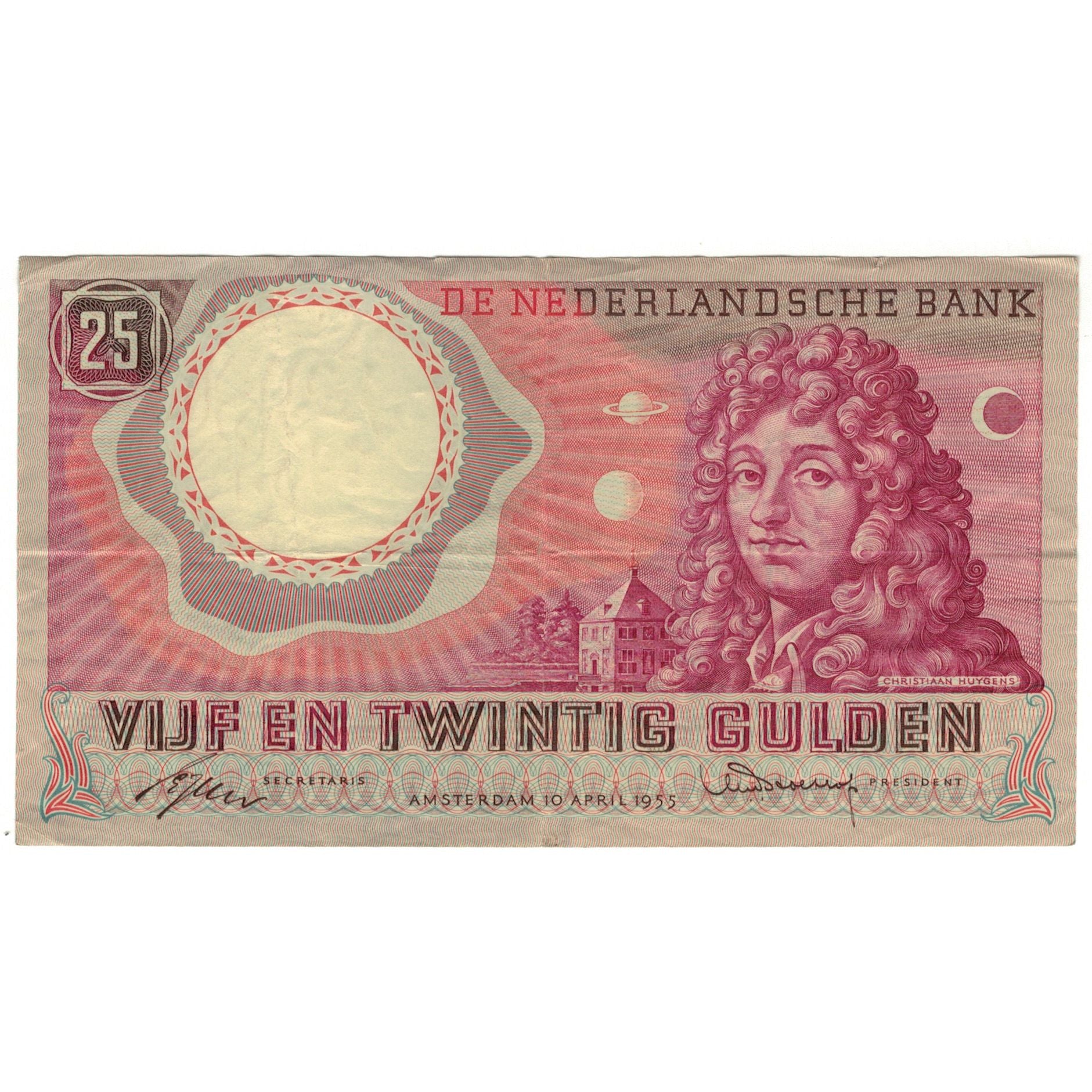 Banknote, Netherlands, 25 Gulden, 1955, 1955-04-10, KM:87, EF(40-45)
