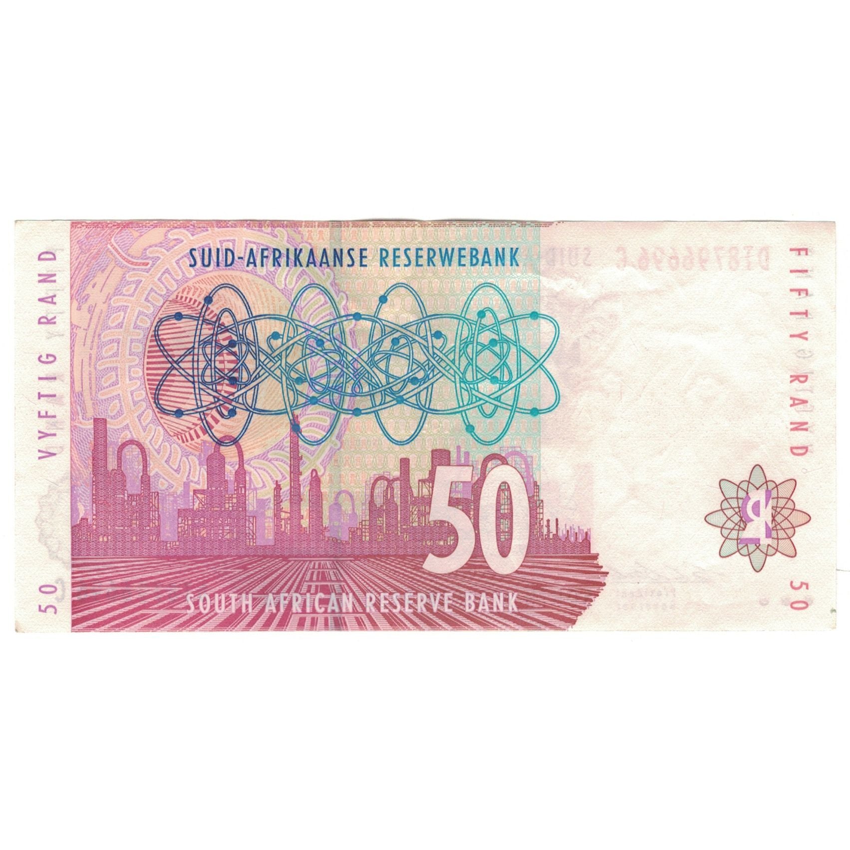 Banknote, South Africa, 50 Rand, KM:125c, AU(55-58)