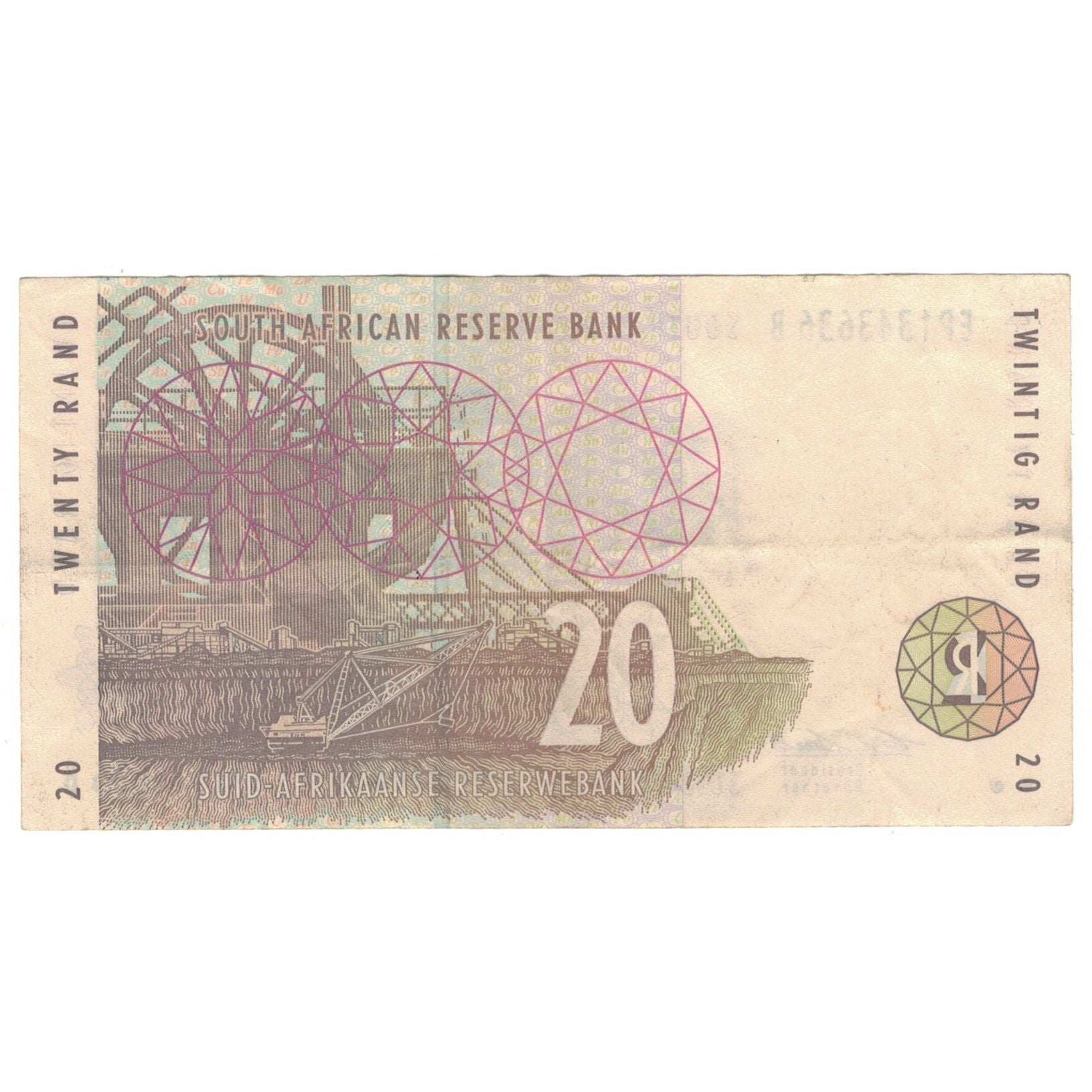 Banconote, Sudafrica, 20 Rand, KM:124a, BB