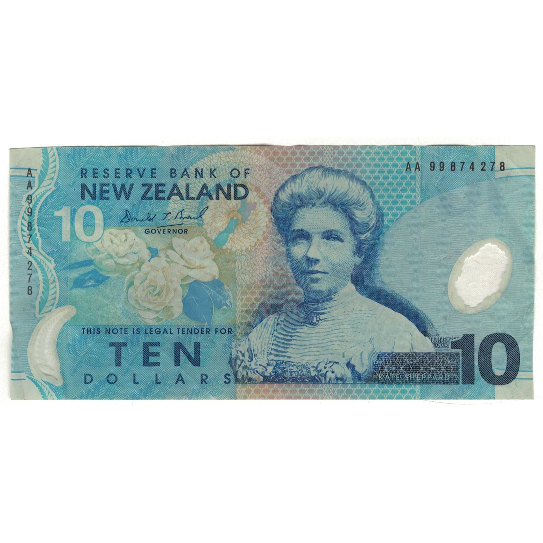 Banknote, New Zealand, 10 Dollars, 1999, KM:186b, VF(20-25)