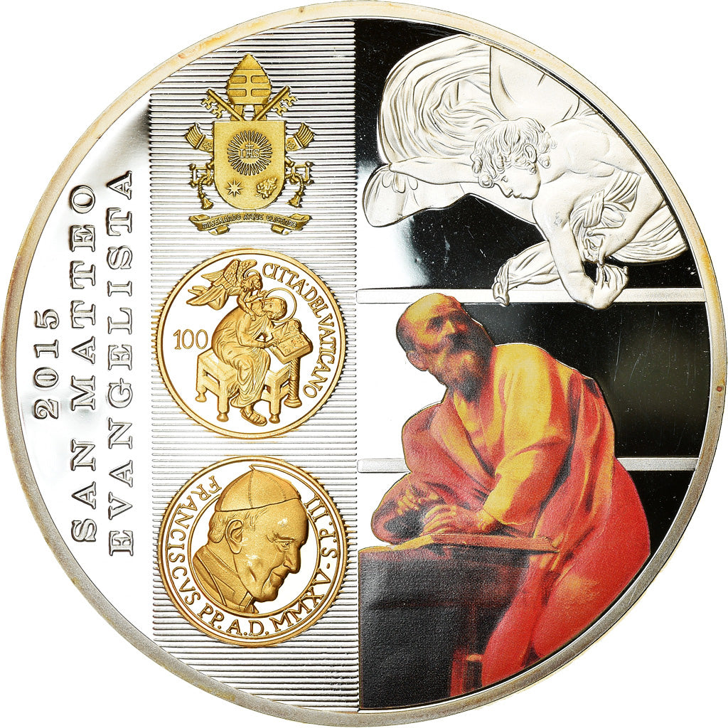 Vatican, Medal, Le Pape François, 2015, MS(65-70), Copper Plated Silver