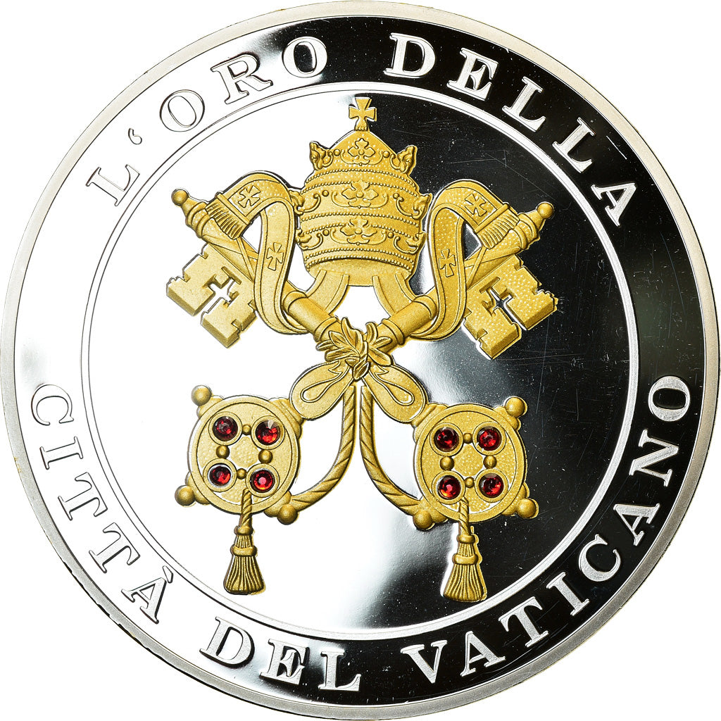 Vatican, Medal, Le Pape François, 2015, MS(65-70), Copper Plated Silver