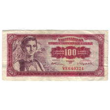 Banknote, Yugoslavia, 100 Dinara, 1955-05-01, KM:69, VF(20-25)