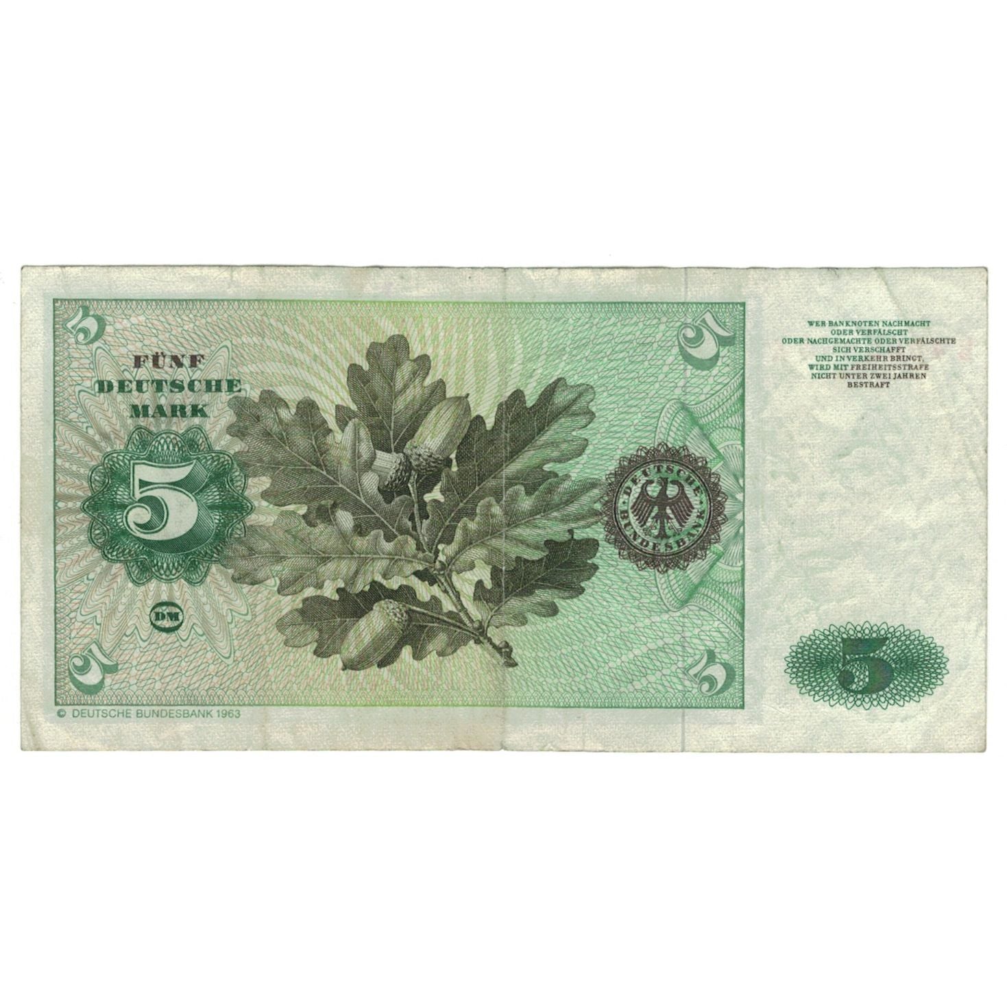 Banknote, GERMANY - FEDERAL REPUBLIC, 5 Deutsche Mark, 1980, 1980-01-02, KM:30b