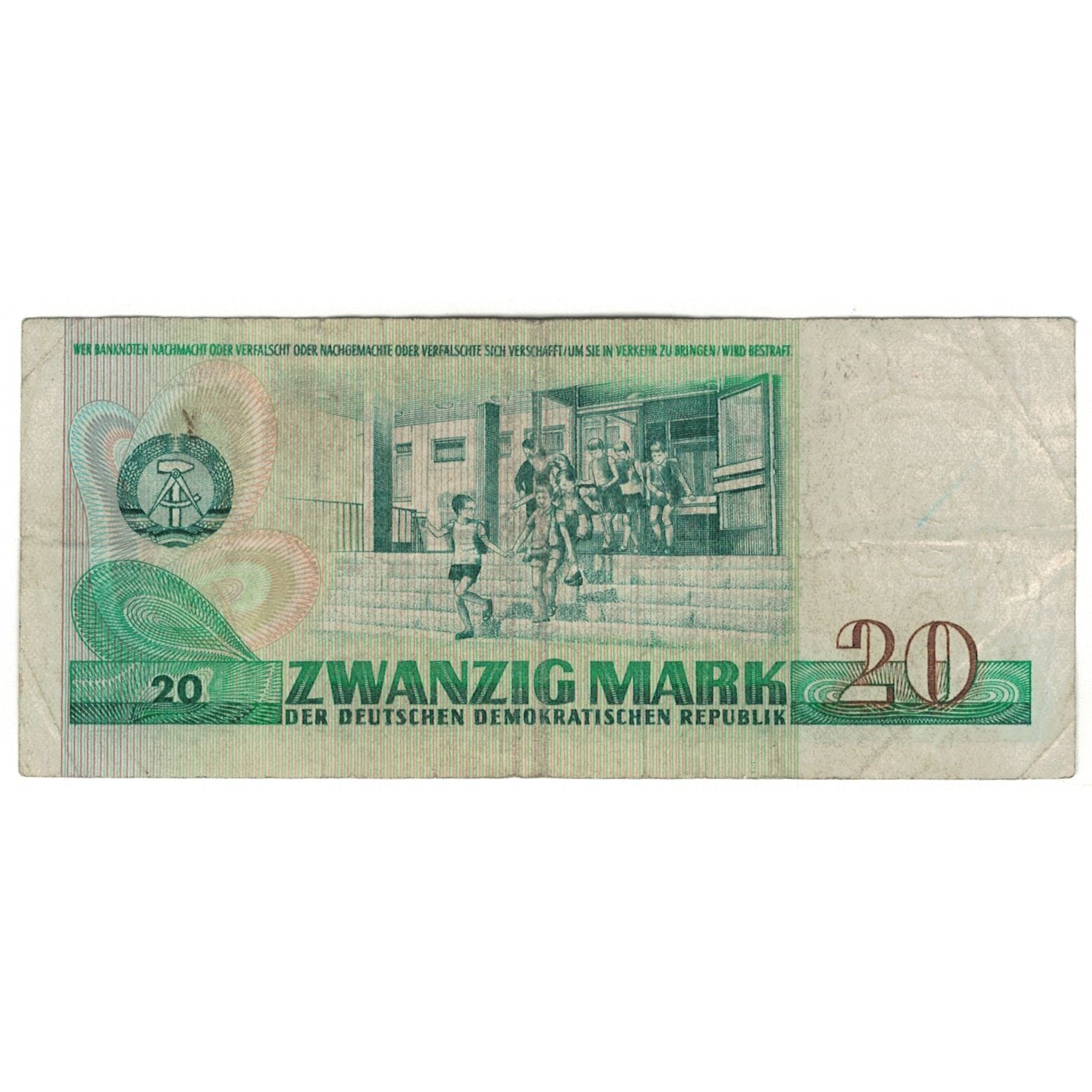 Banknote, Germany - Democratic Republic, 20 Mark, 1975, KM:29a, VF(20-25)