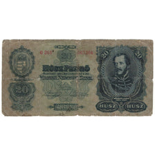 Banknote, Hungary, 20 Pengö, 1930, 1930-07-01, KM:97, AG(1-3)