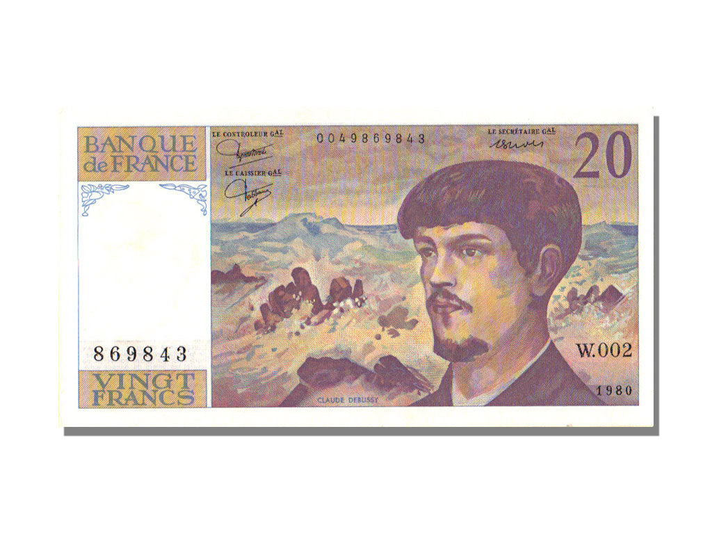 FRANCE, 20 Francs, 1980, KM #151a, UNC(64), Fayette #66.1