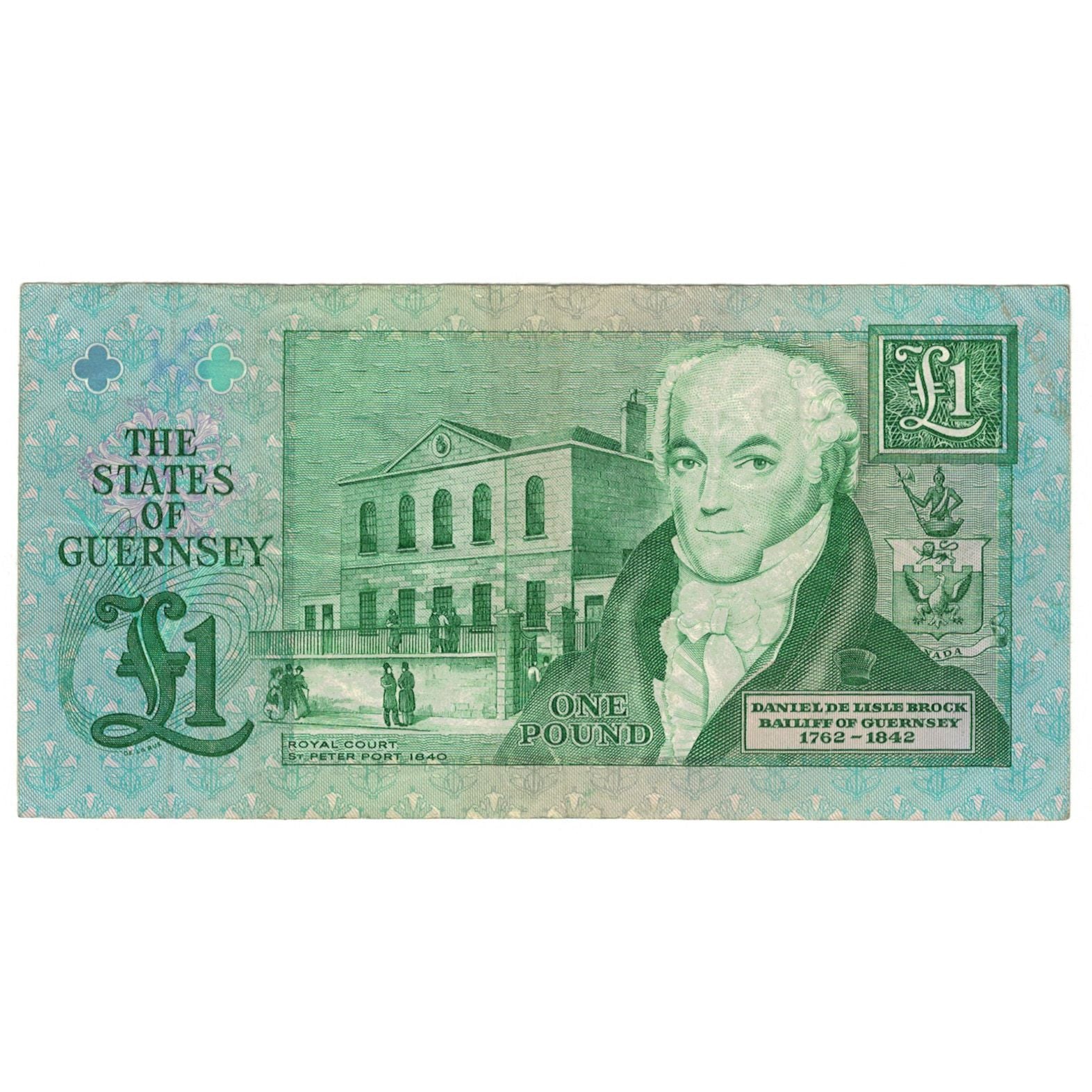 Billete, 1 Pound, Guernsey, KM:48b, MBC