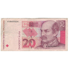 Banknote, Croatia, 20 Kuna, 1993, 1993-10-31, KM:39, VF(20-25)