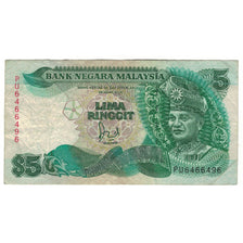 Nota, Malásia, 5 Ringgit, KM:28a, EF(40-45)