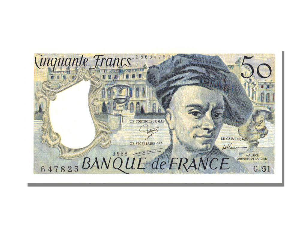 FRANCE, 50 Francs, 1988, KM #152d, UNC(63), Fayette #67.14