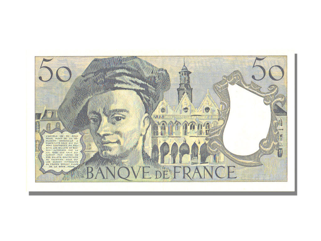 FRANCE, 50 Francs, 1988, KM #152d, UNC(63), Fayette #67.14