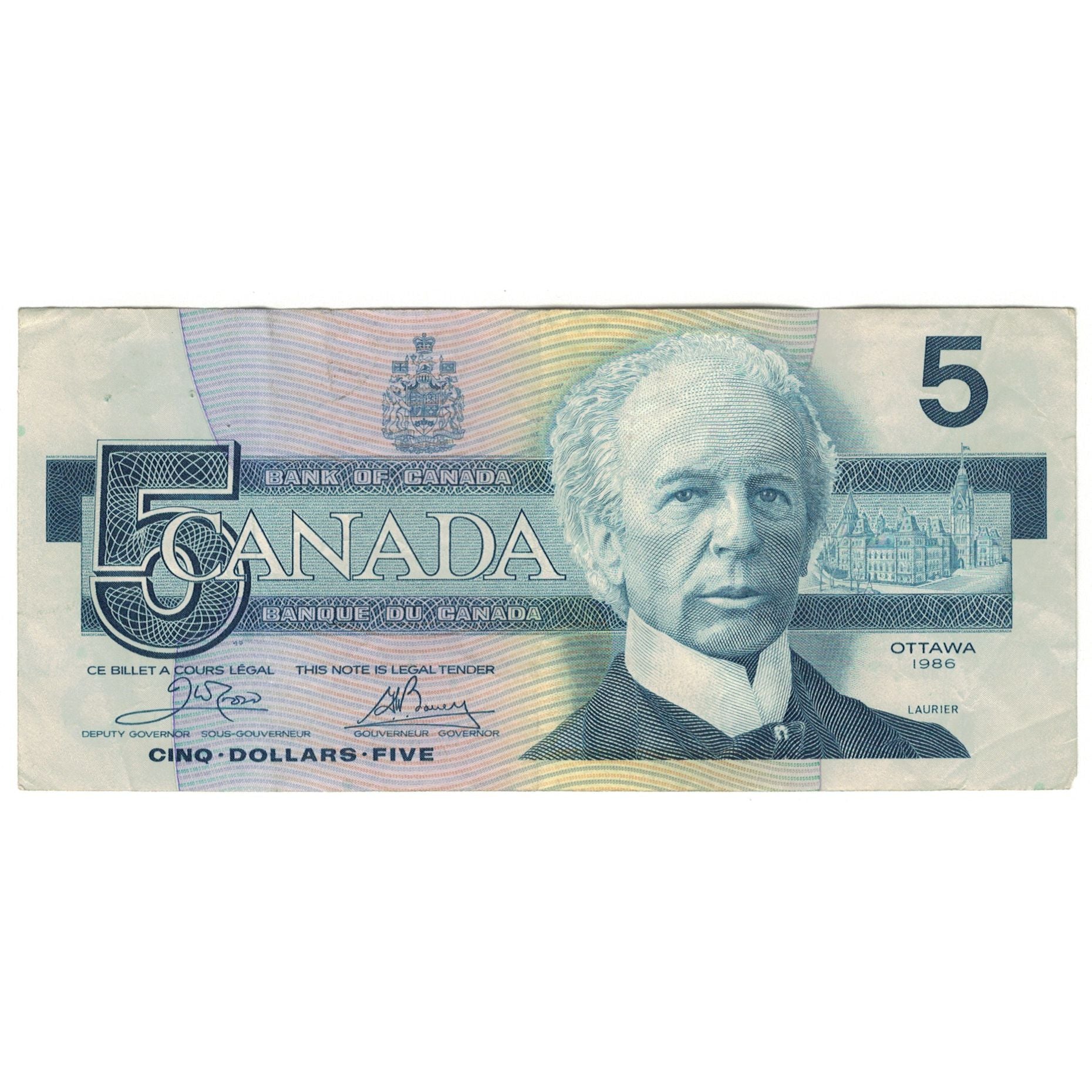 Banknote, Canada, 5 Dollars, 1986, KM:95a2, UNC(63)