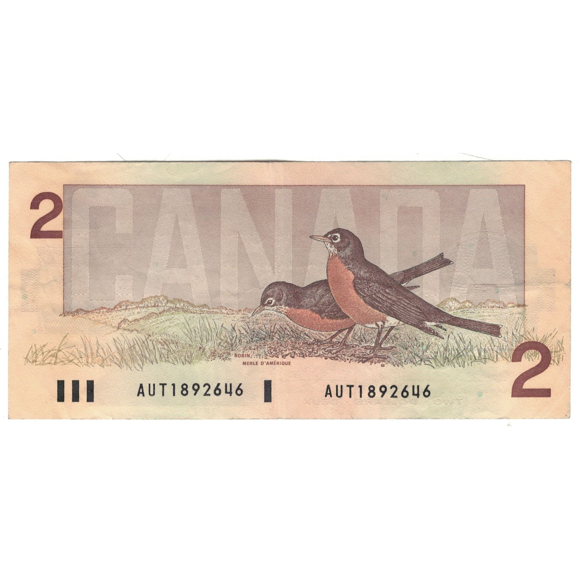Biljet, Canada, 2 Dollars, 1986, KM:94b, SPL+