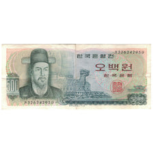 Banknote, South Korea, 500 Won, 1973-1979, Undated (1973), KM:43, EF(40-45)