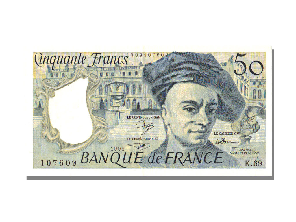 FRANCE, 50 Francs, 1991, KM #152e, UNC(63), Fayette #67.17
