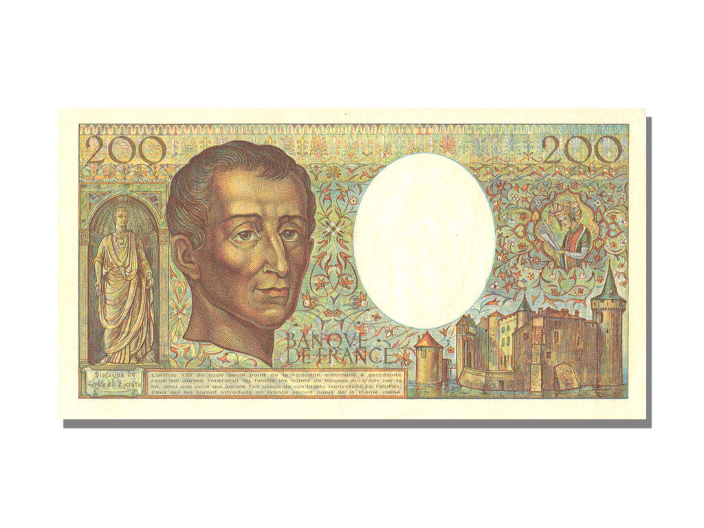 FRANCE, 200 Francs, 1981, KM #155a, UNC(65-70), Fayette #70.1