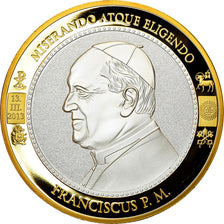 Vatican, Medal, Le Pape François, 2013, MS(65-70), Copper Gilt