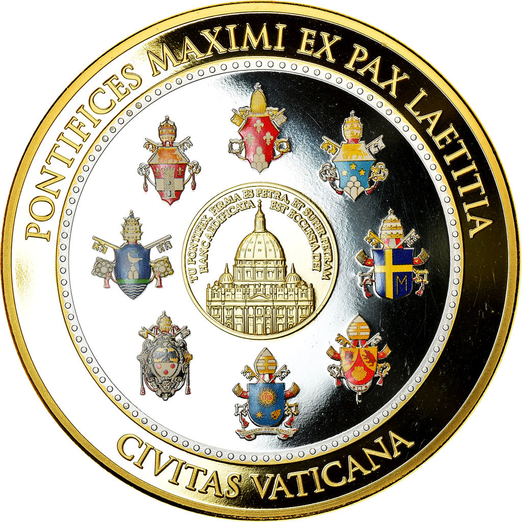 Vatican, Medal, Le Pape François, 2013, MS(65-70), Copper Gilt