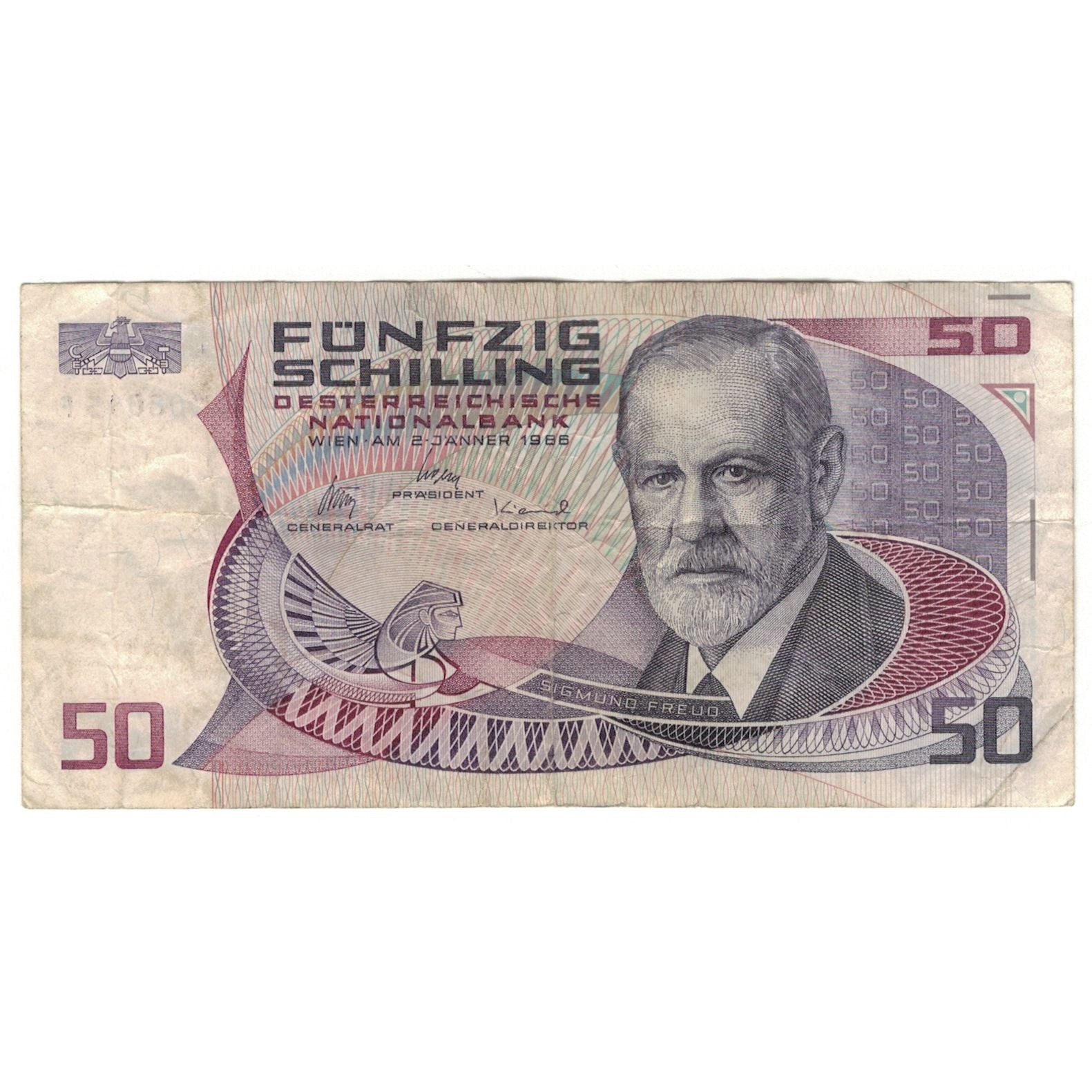 Banknote, Austria, 50 Schilling, 1986, 1986-01-02, KM:149, VF(20-25)