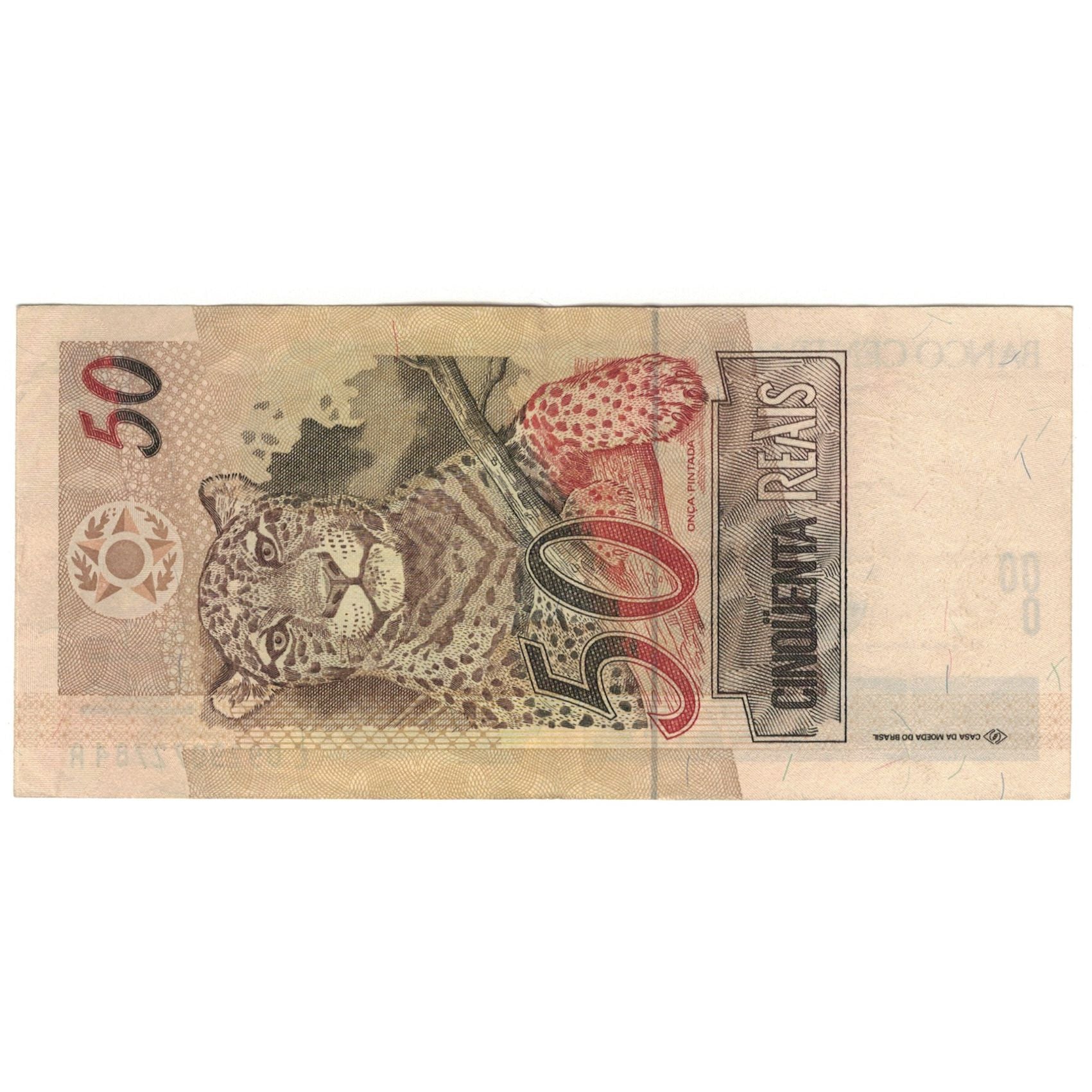 Banknote, Brazil, 50 Reais, Undated (1944), KM:246l, AU(55-58)