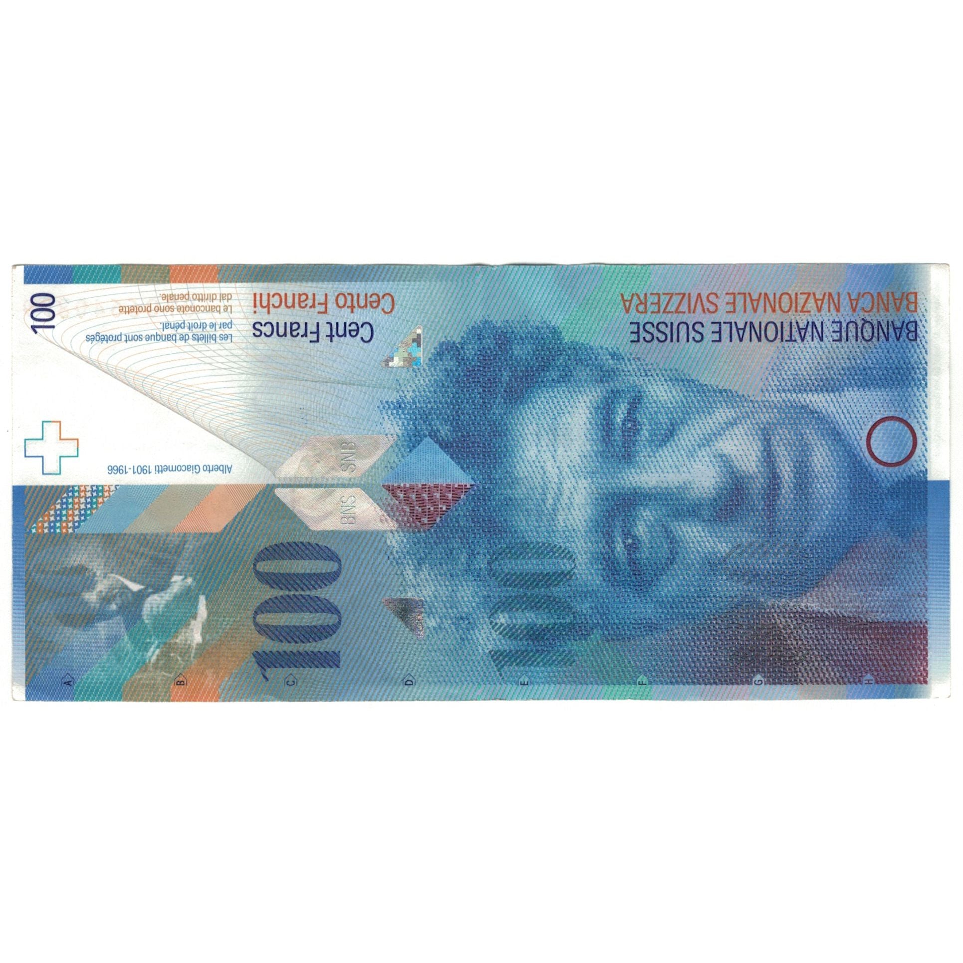 Banknote, Switzerland, 100 Franken, KM:72g, EF(40-45)