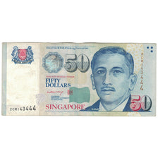 Banknote, Singapore, 50 Dollars, KM:49, VF(20-25)