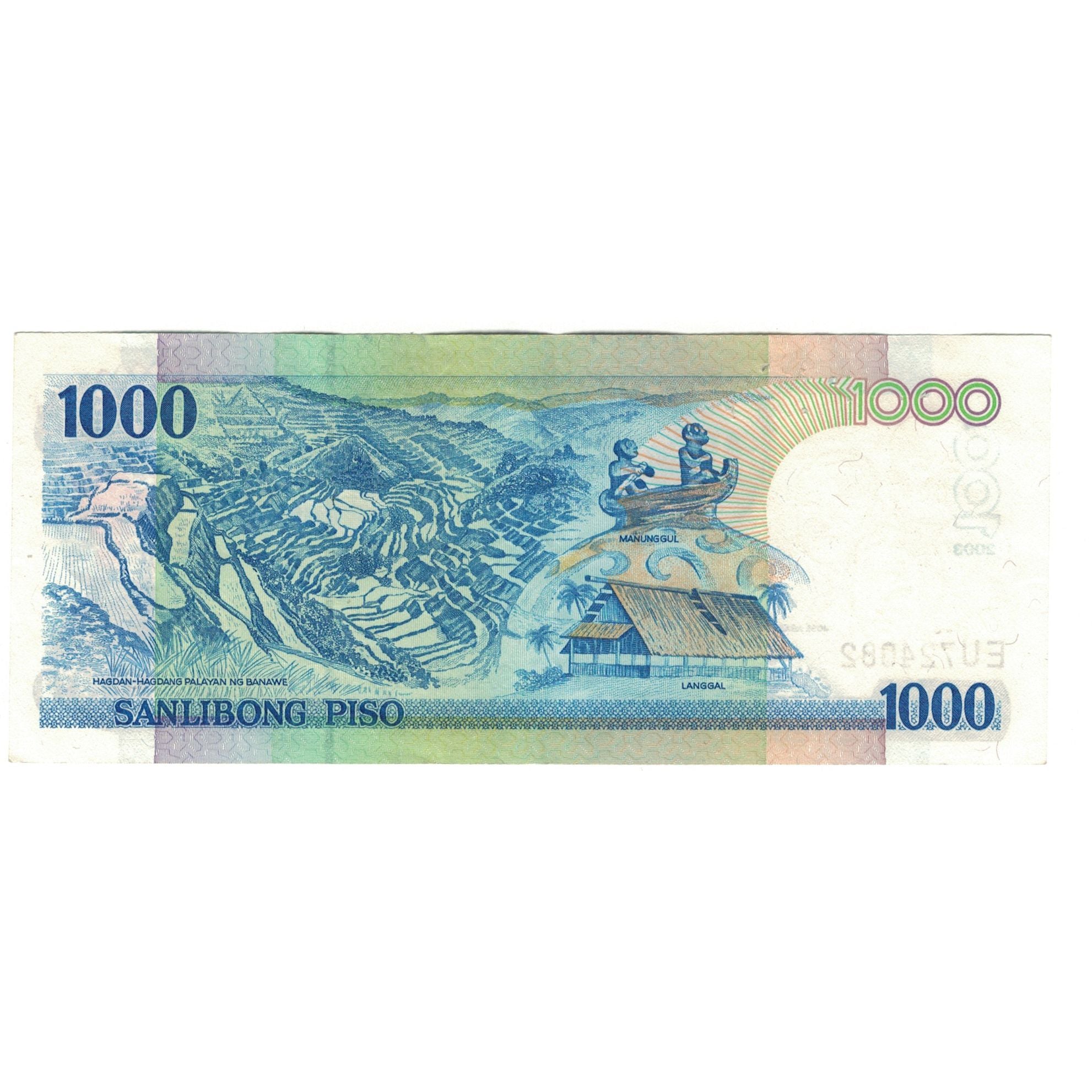 Banknote, Philippines, 1000 Piso, 2012, KM:211a, AU(55-58)