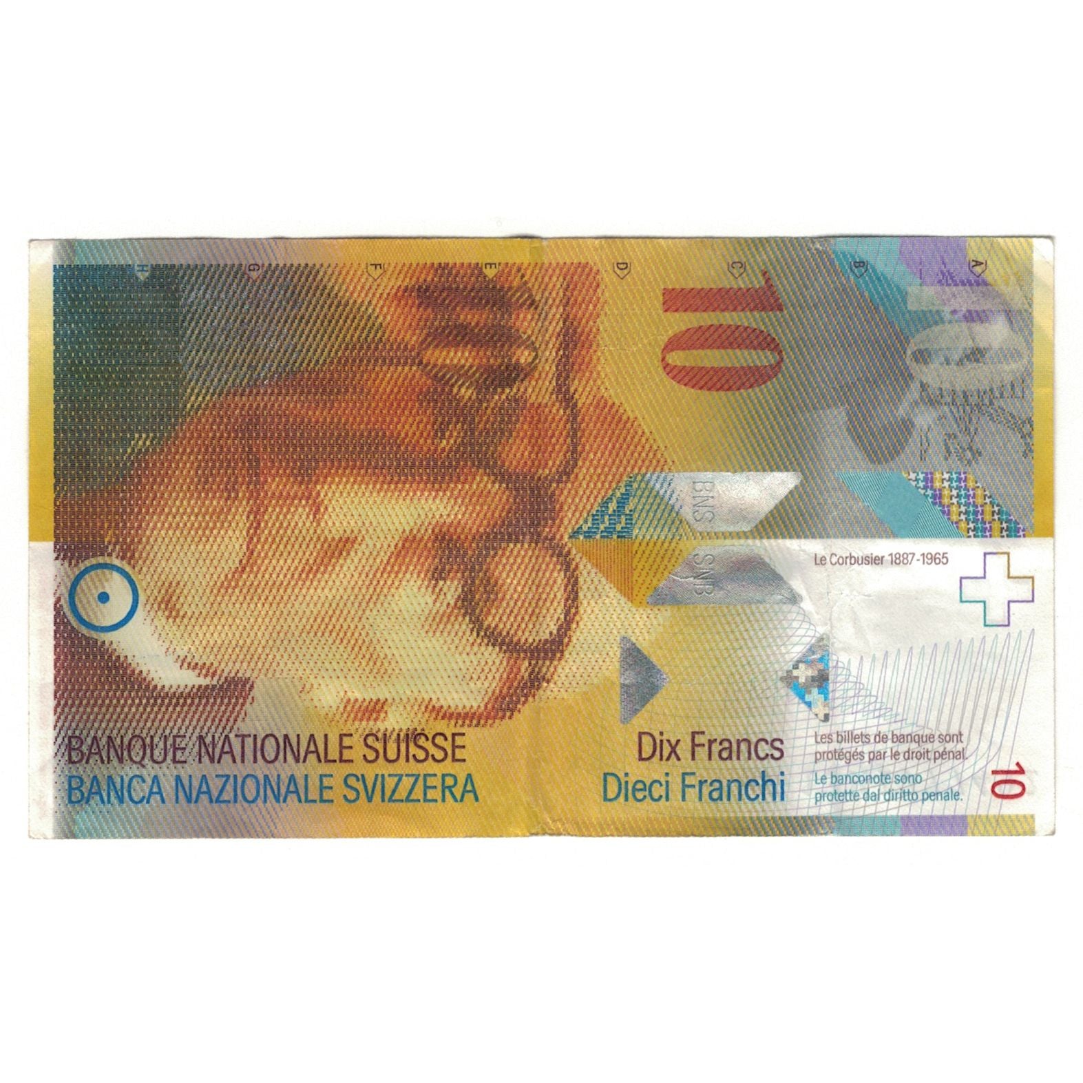Banknote, Switzerland, 10 Franken, 1994-1998, 2000, KM:67a, VF(20-25)