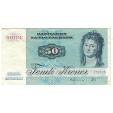 Banknote, Denmark, 50 Kroner, 1972, KM:50a, VF(20-25)