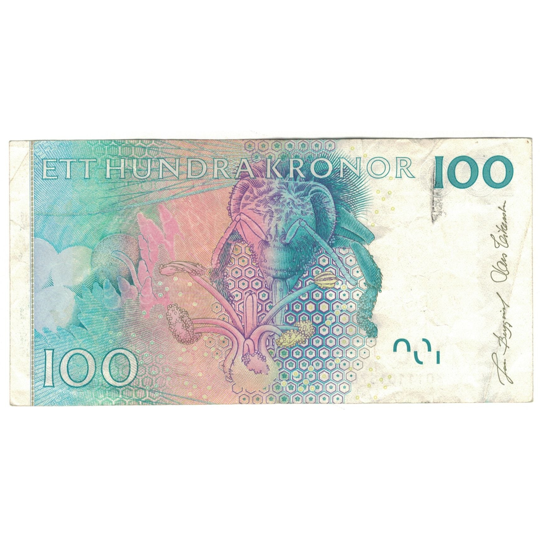 Geldschein, Schweden, 100 Kronor, 2001, 2010, KM:65c, SS