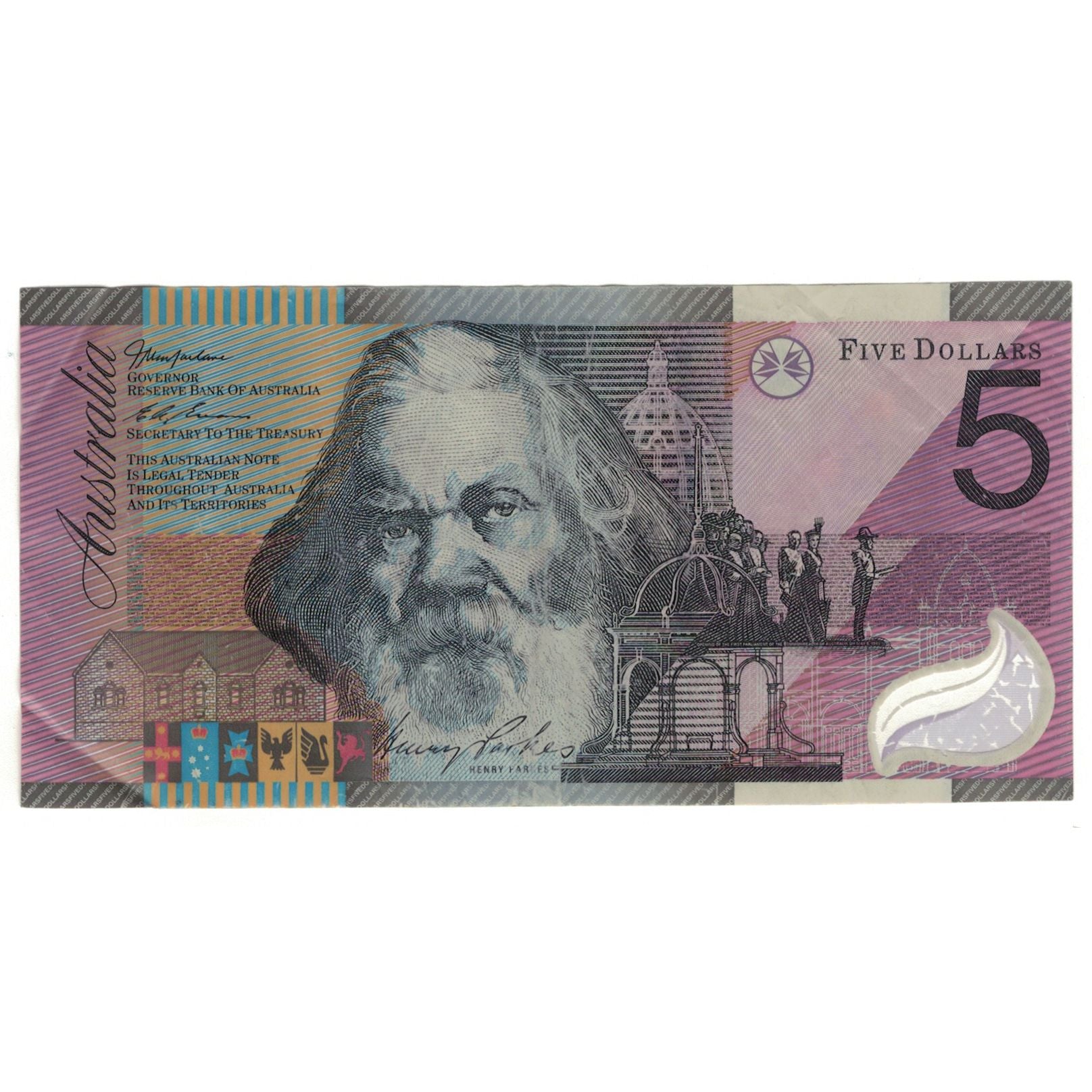 Banknote, Australia, 5 Dollars, KM:56, VF(20-25)