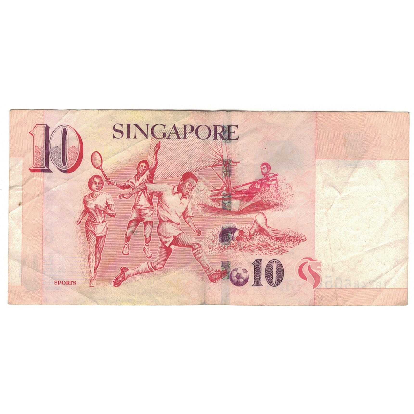 Banknot, Singapur, 10 Dollars, KM:40, EF(40-45)