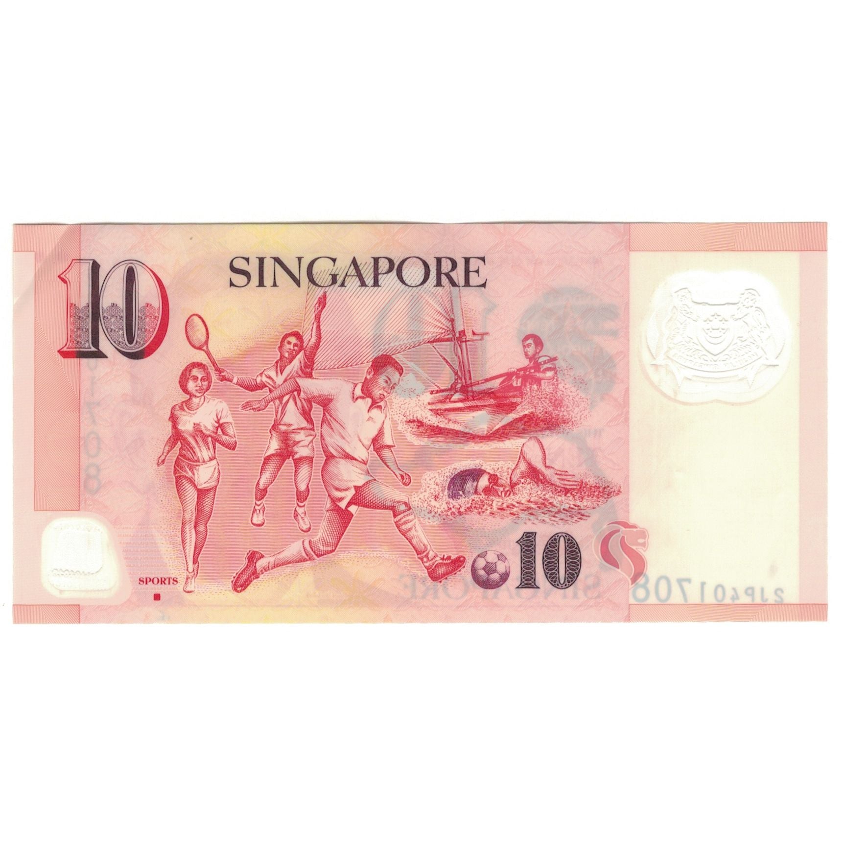 Geldschein, Singapur, 10 Dollars, KM:40, UNZ-