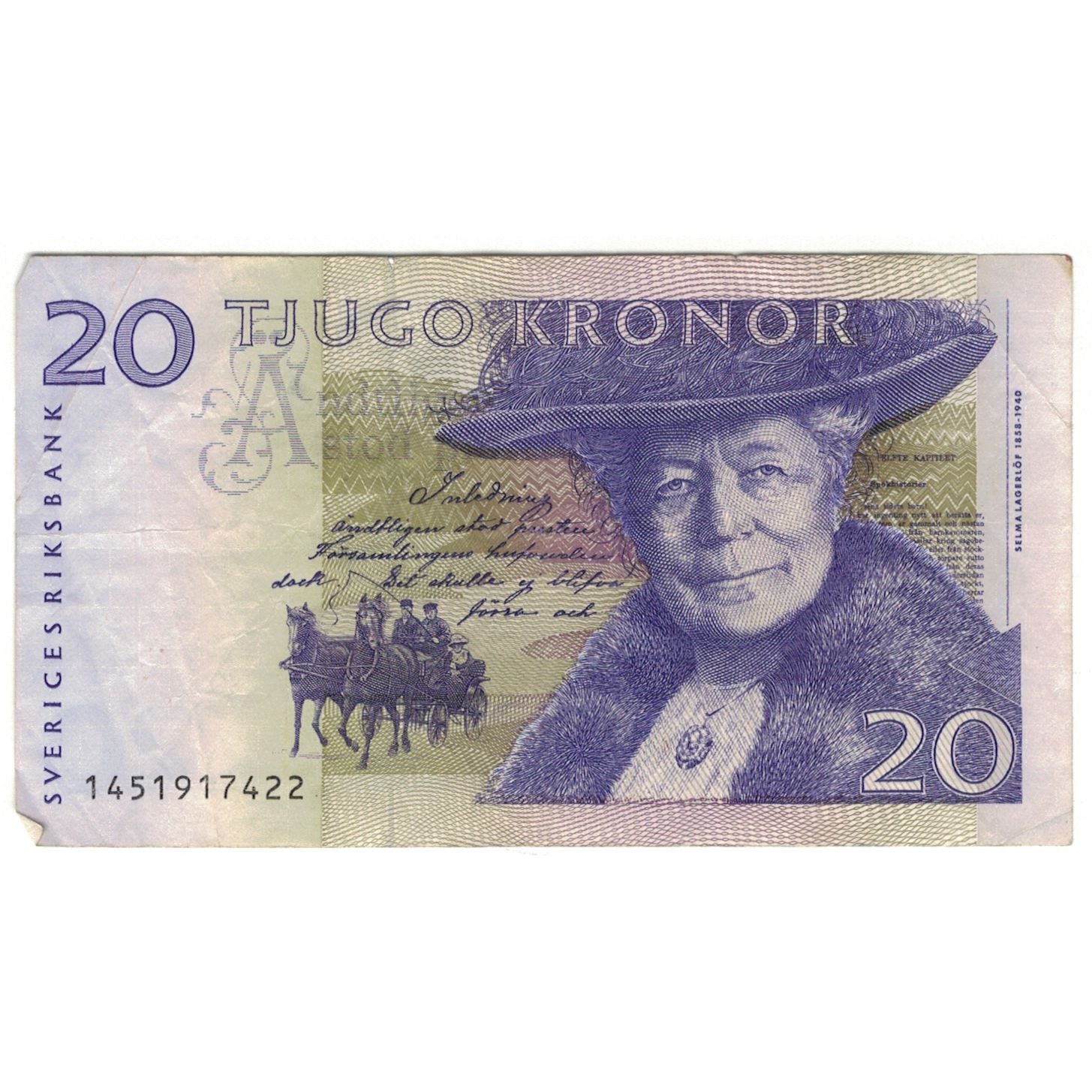 Banconote, Svezia, 20 Kronor, 1992, 1992, KM:63c, B