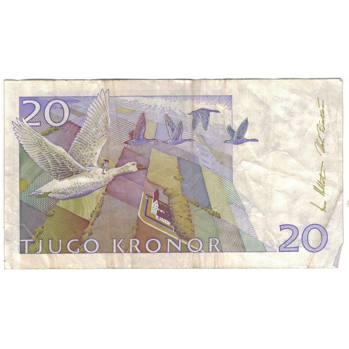 Banknote, Sweden, 20 Kronor, 1992, 1992, KM:63c, VG(8-10)