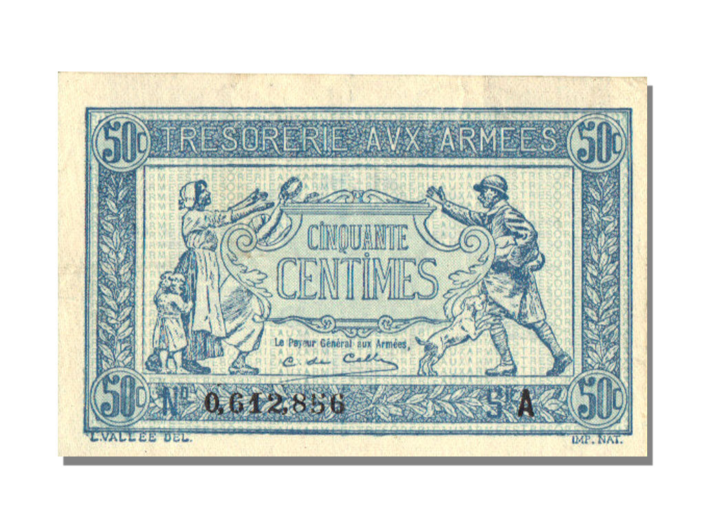 50 Centimes Type Trésorerie aux armées