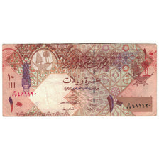 Banknote, Qatar, 10 Riyals, 2003, KM:22, VF(20-25)