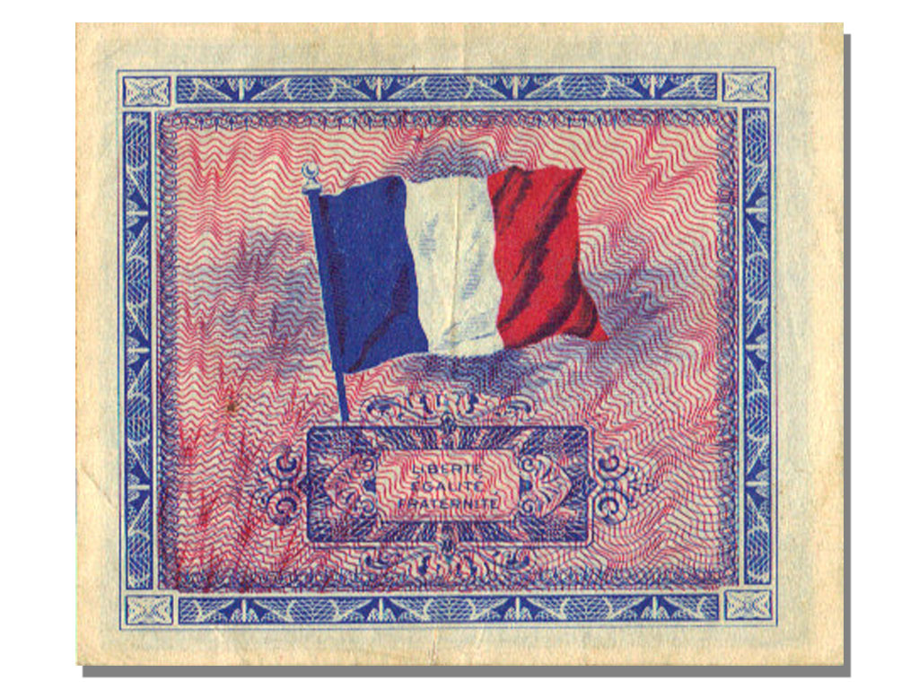 FRANCE, 2 Francs, 1944, KM #114b, UNC(60-62)